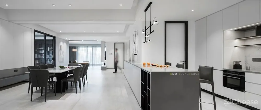 300㎡大平层极简风,你敢这样装修? 漾设计