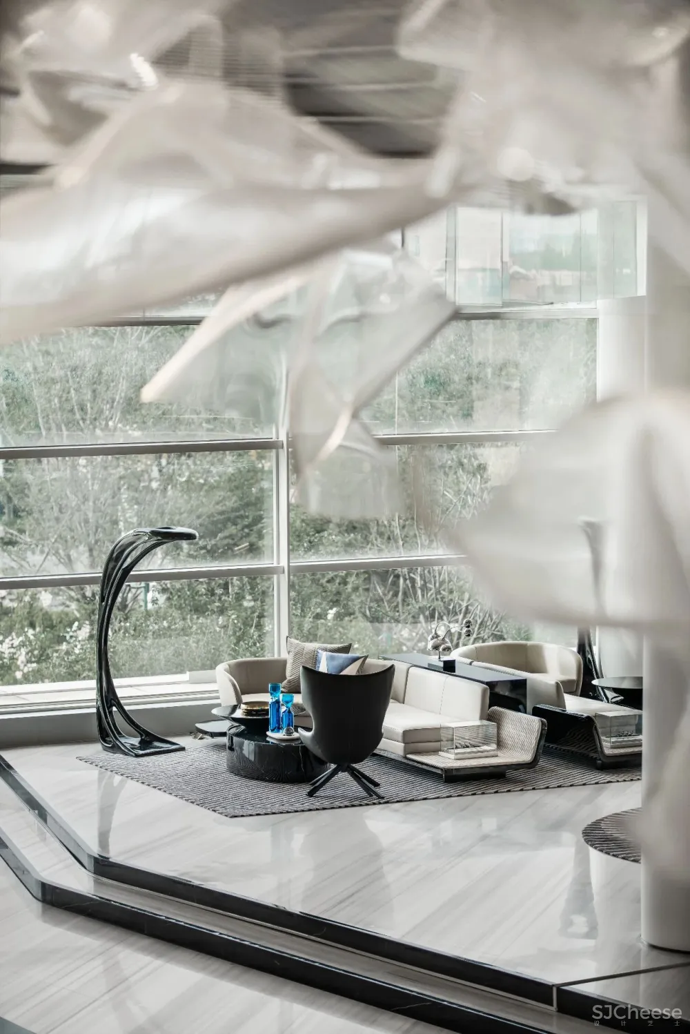 金茂青岛售楼处:创新一座岛 赛瑞迪普空间设计