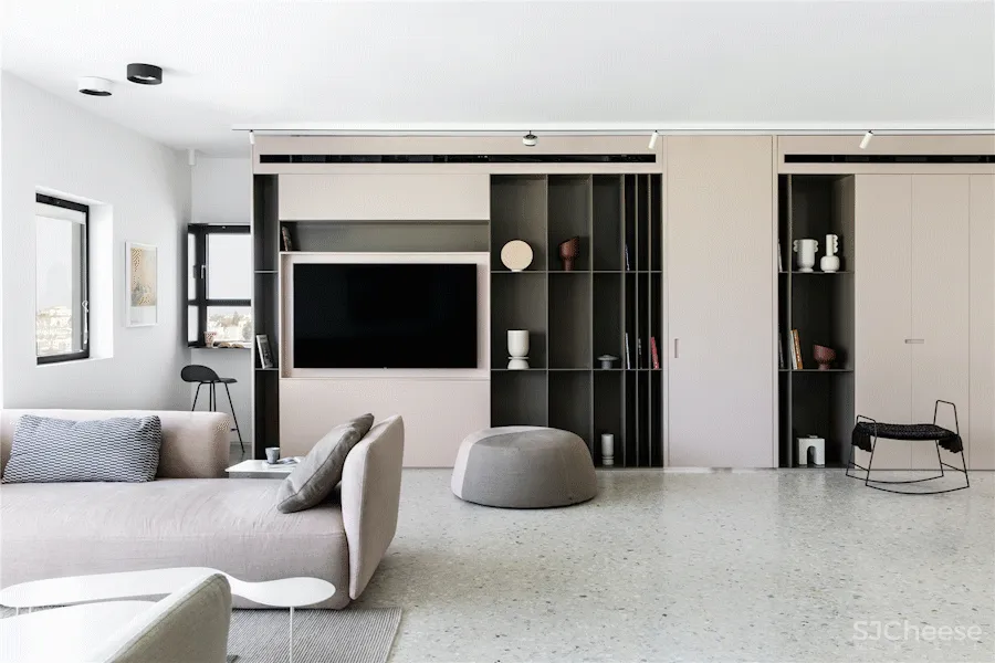 100㎡ 两房两卫，隔墙全拆客厅大2倍！