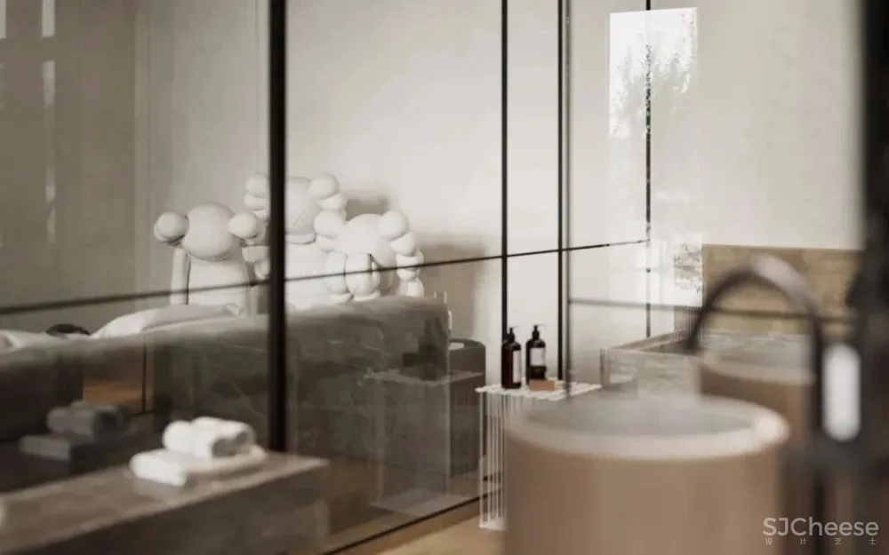 136㎡公寓藏着透明卫生间，想想都刺激！