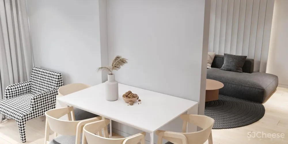 65㎡的小公寓,浴室竟能放下最爱的浴缸,也太享受了