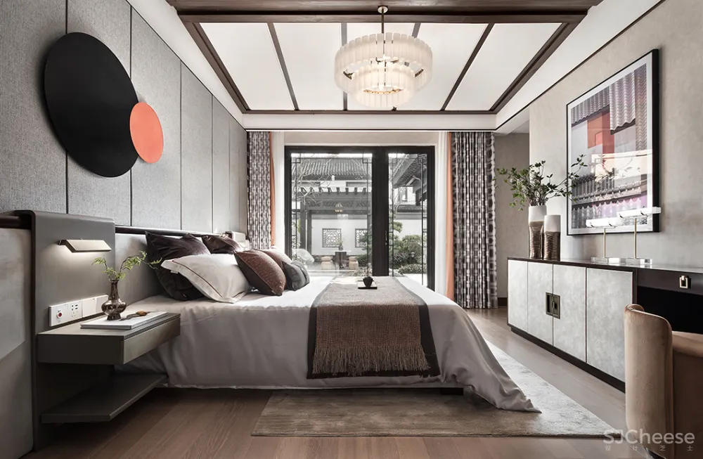 130㎡中式合院，一花一木，满庭芳华！