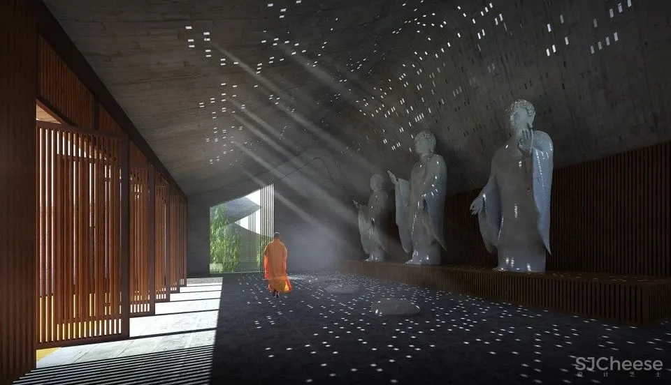 新作 融素：一座现代寺庙的初现 上海浦东国庆寺 深圳墨泰建筑设计与咨询有限公司