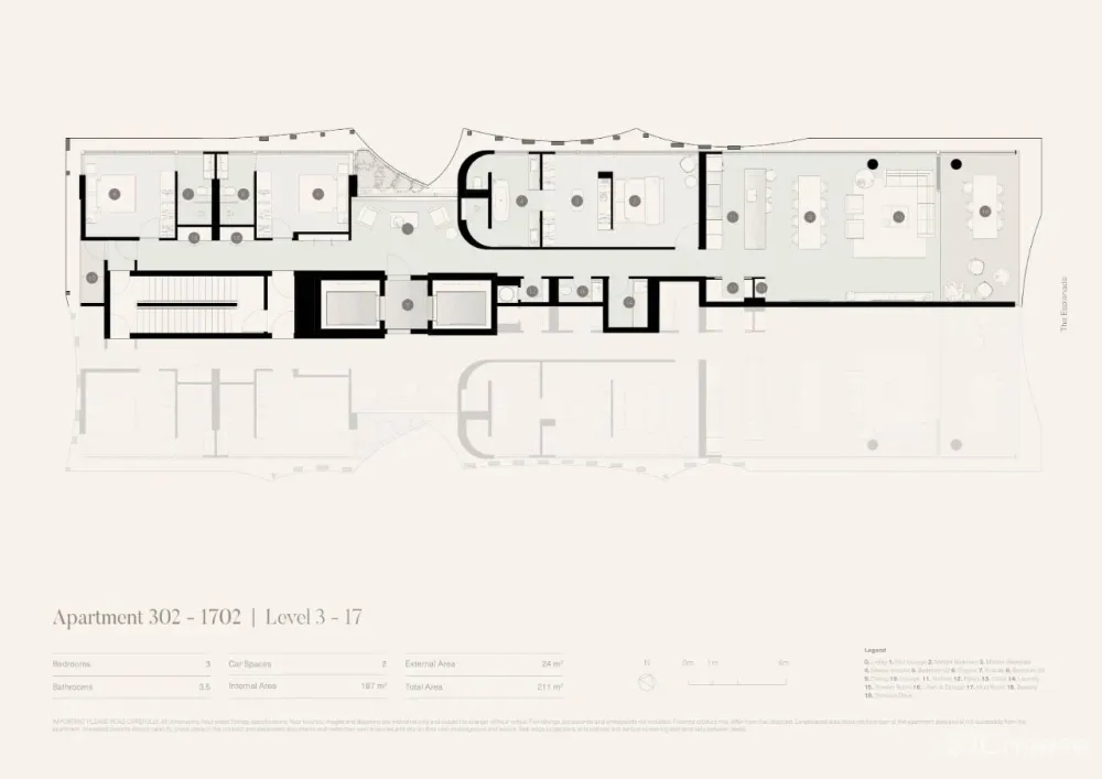 一梯两户一字排开的平层公寓,这才叫真正的大开间!
