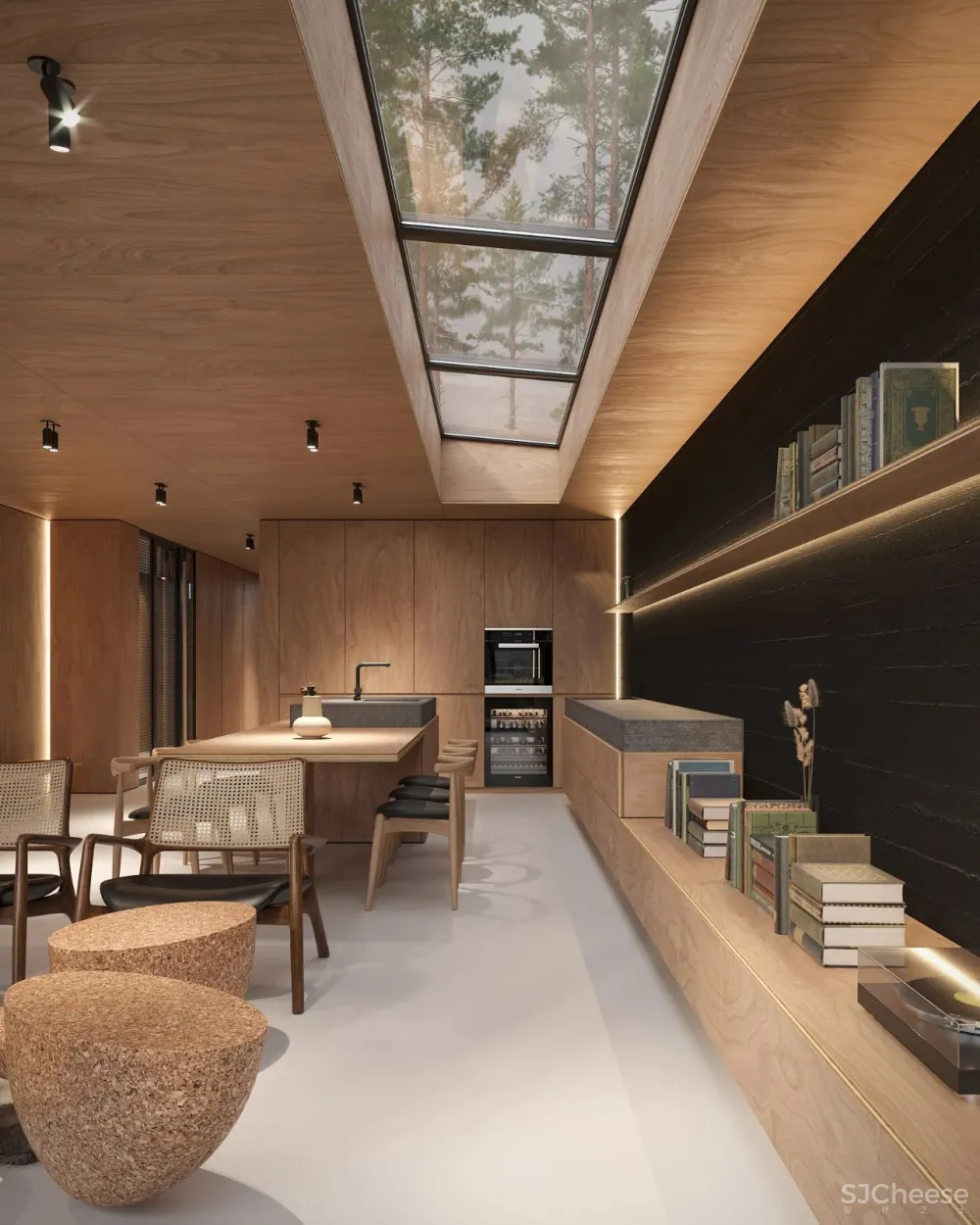 逃离城市“快节奏”,80m²林间隐逸小别墅