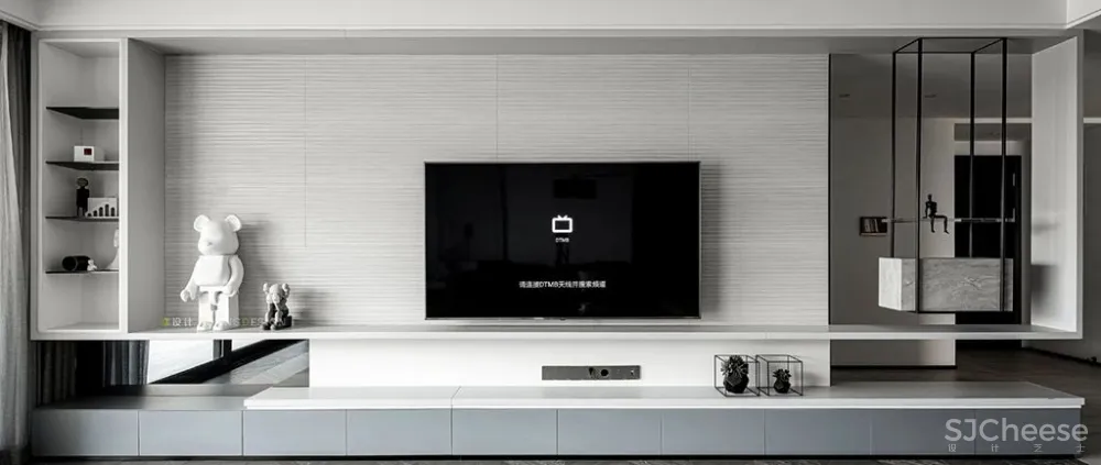 300㎡大平层极简风,你敢这样装修? 漾设计