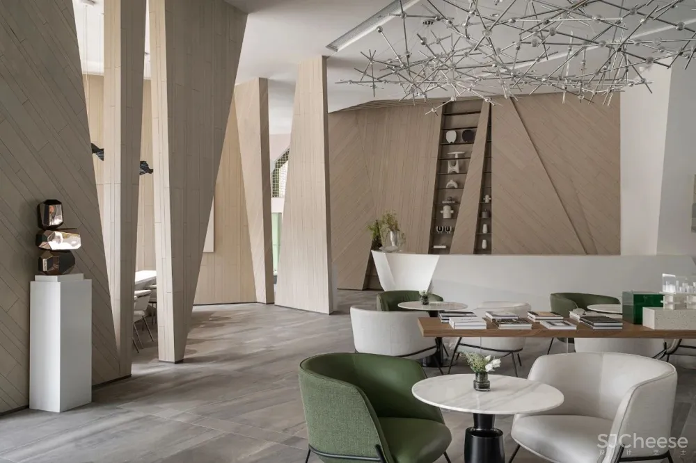 尚壹扬新作丨折线,让空间起舞:旭辉⾦科·贵阳乌当销售中⼼