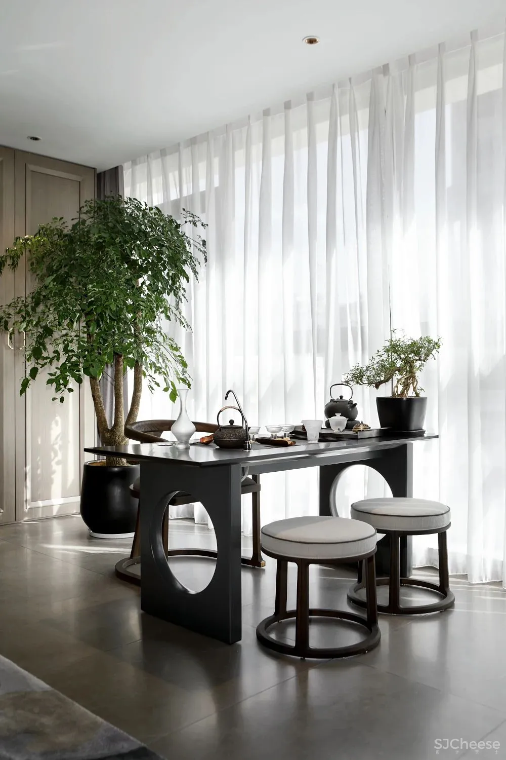 180m²写意新中式，方寸之间皆是儒雅与时尚！