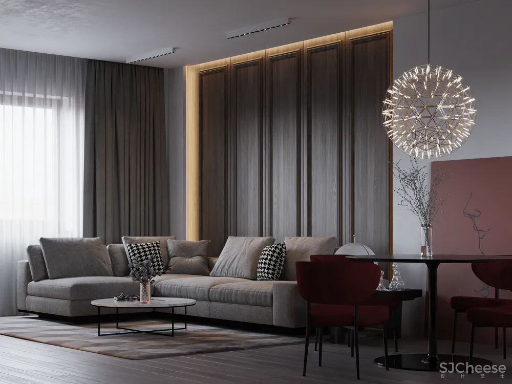 优雅与张力,赋予空间舒适的感受!