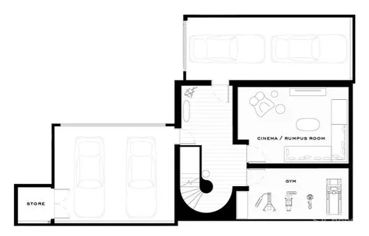 从外面看就是个别墅，其实是2个大平层，简约设计也有豪宅范!