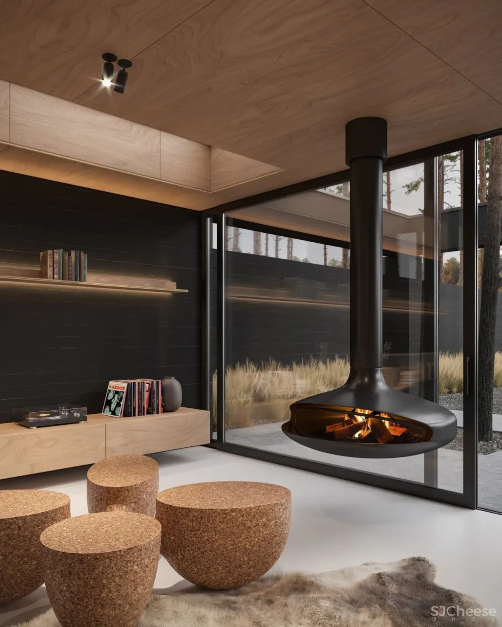 逃离城市“快节奏”,80m²林间隐逸小别墅