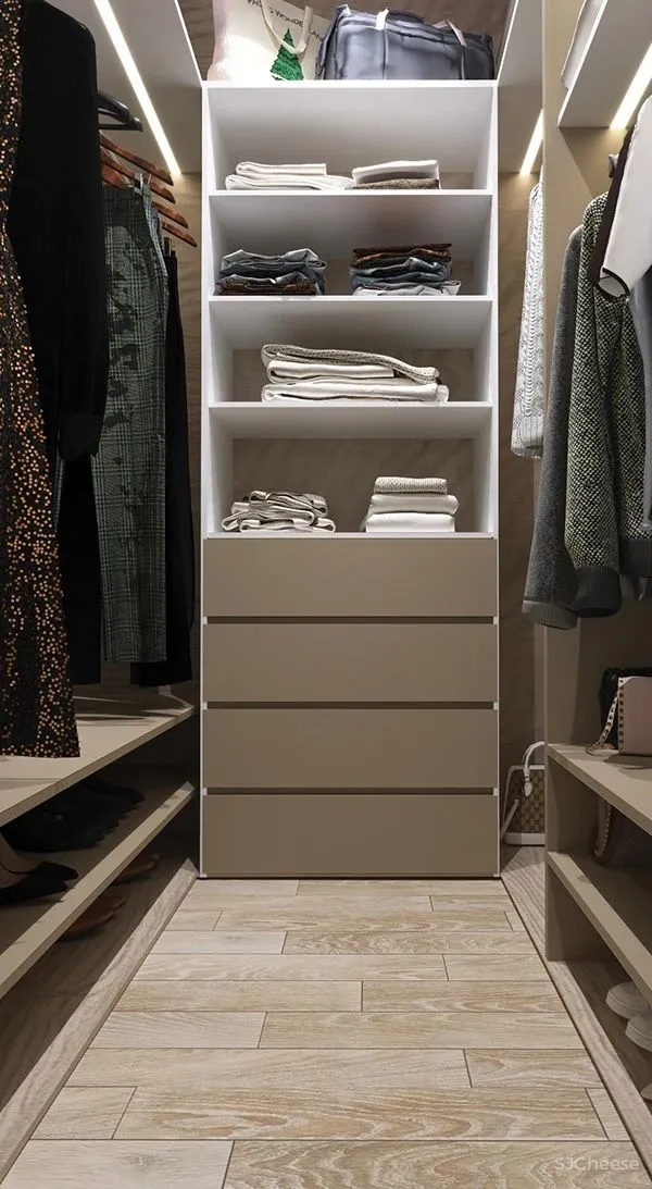 90㎡二居室,四口之家的紫色空间,漂亮!