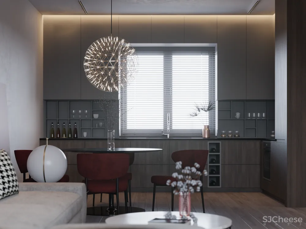 优雅与张力,赋予空间舒适的感受!