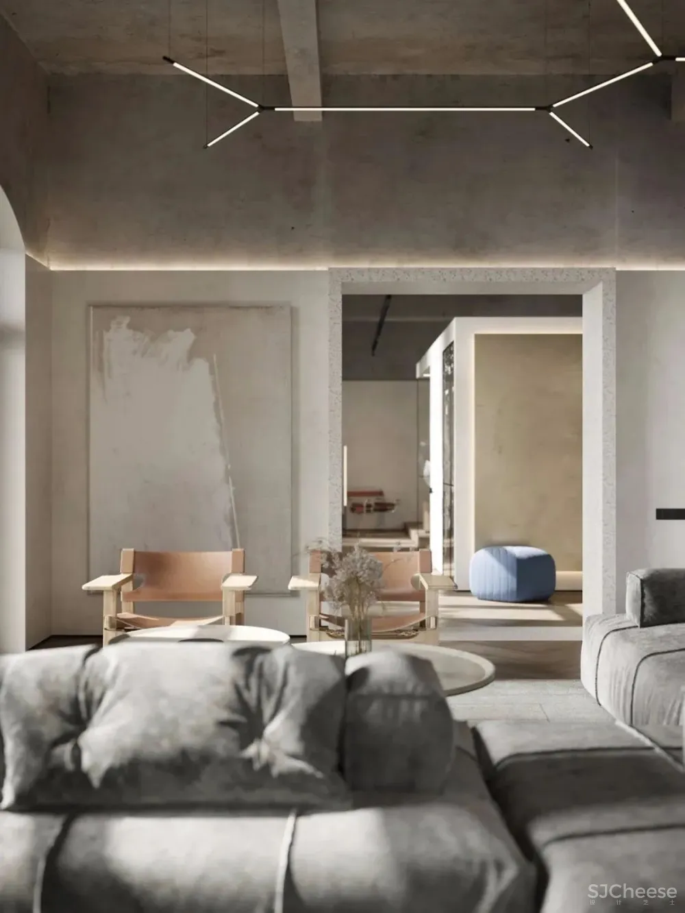 136㎡公寓藏着透明卫生间，想想都刺激！