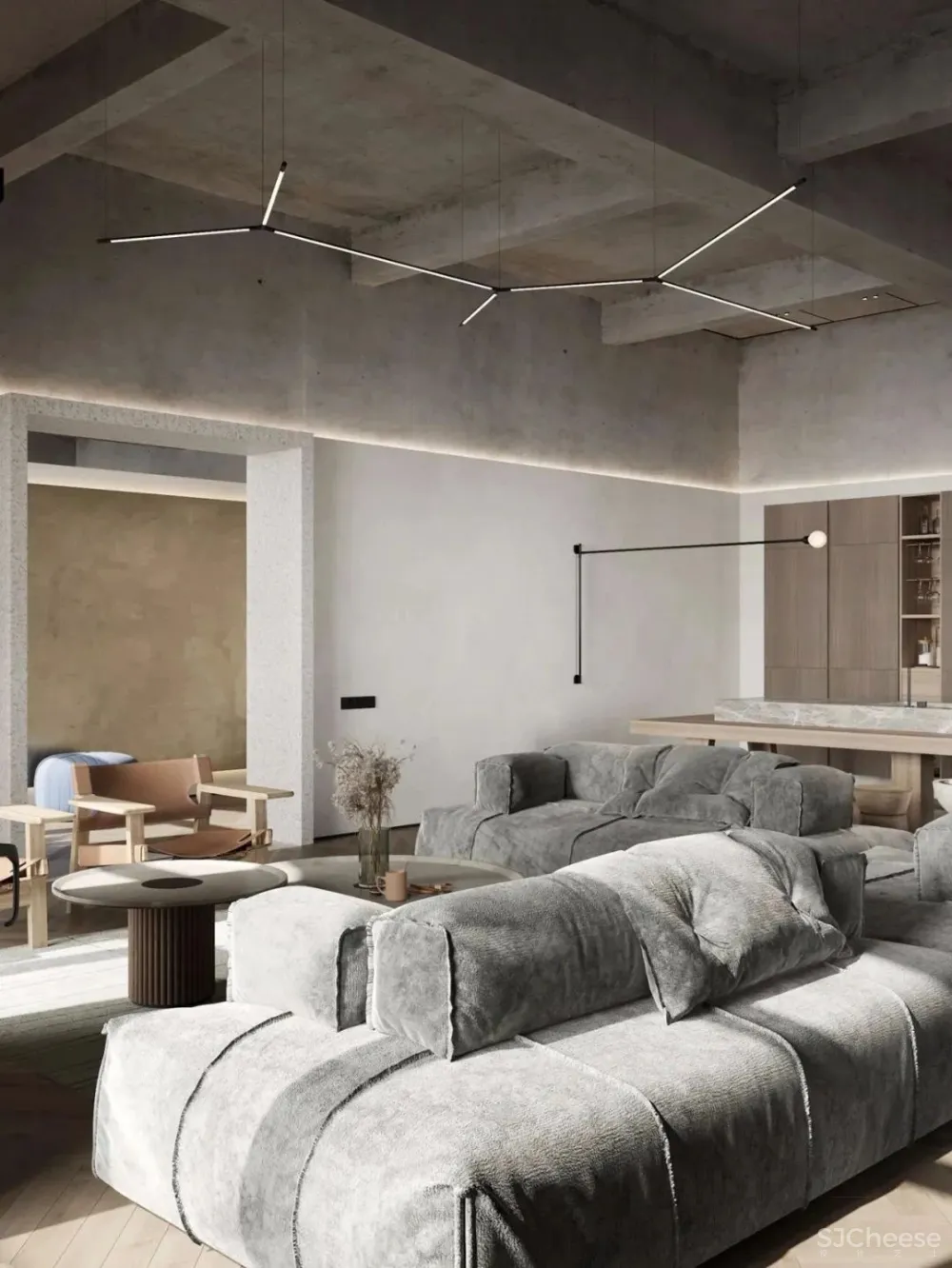 136㎡公寓藏着透明卫生间，想想都刺激！