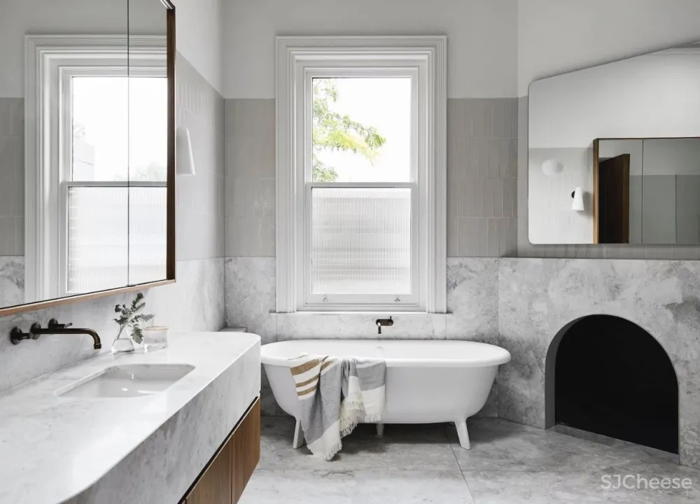 18 世纪老宅改造,大理石这样用更出彩!