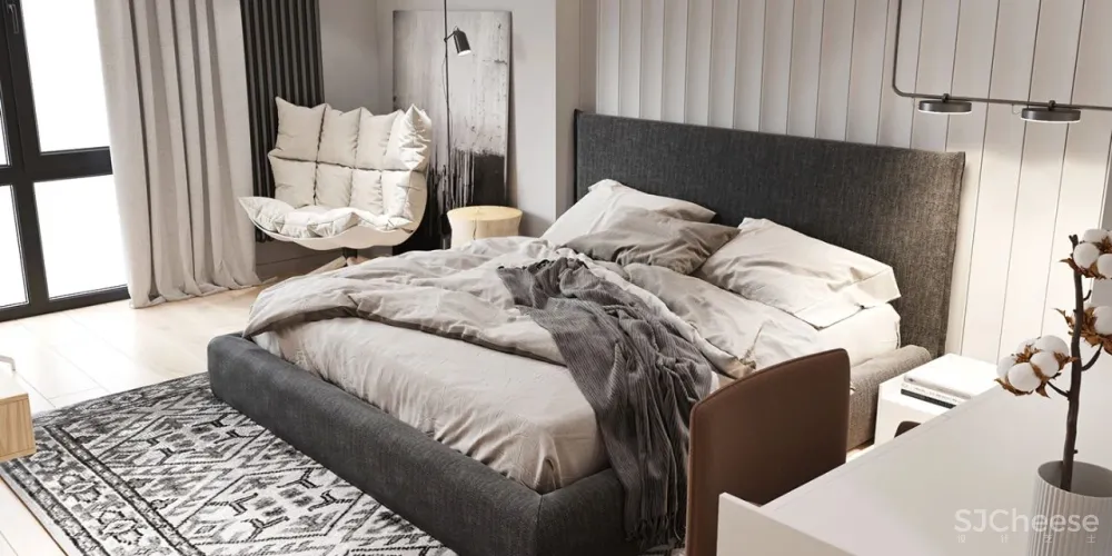 65㎡的小公寓,浴室竟能放下最爱的浴缸,也太享受了