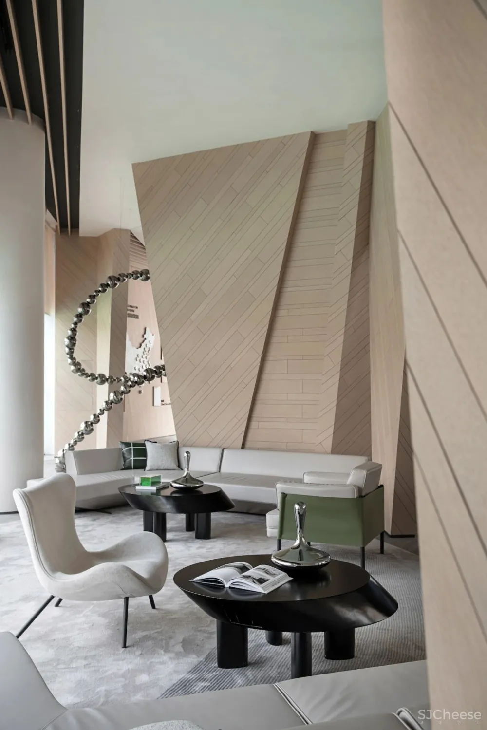 尚壹扬新作丨折线,让空间起舞:旭辉⾦科·贵阳乌当销售中⼼