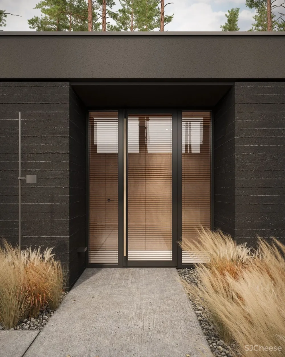 逃离城市“快节奏”,80m²林间隐逸小别墅