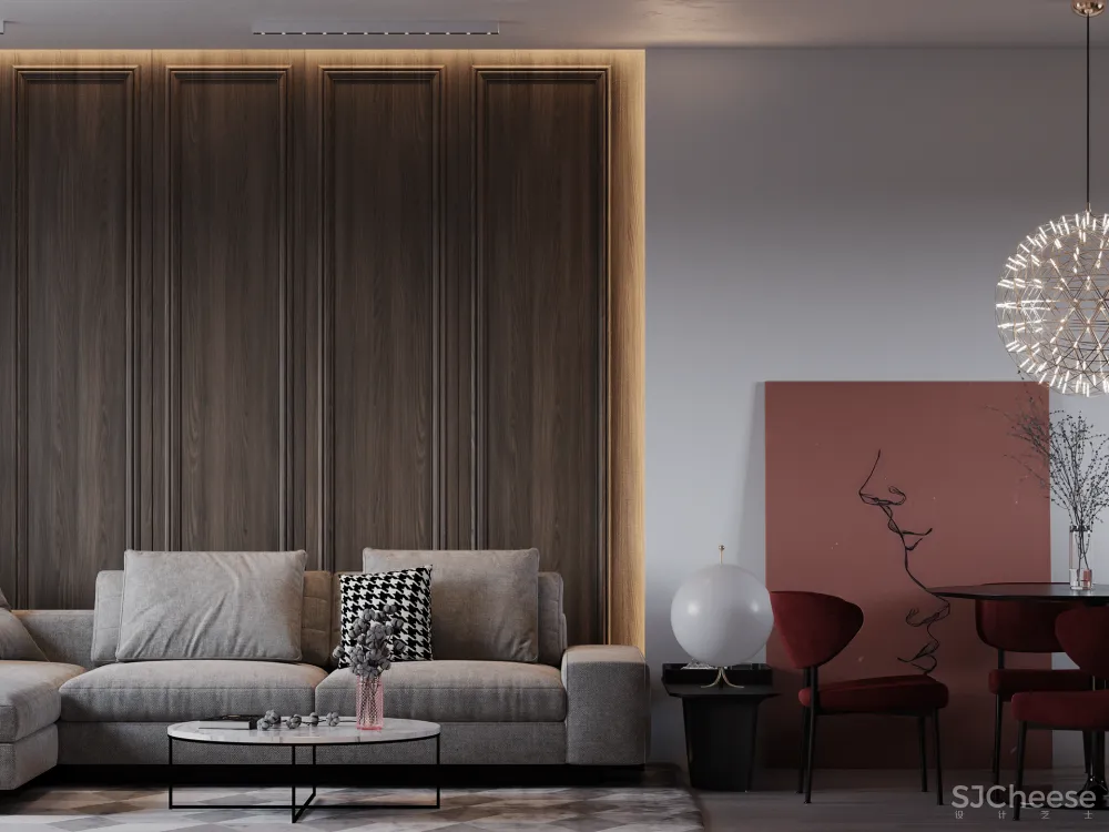 优雅与张力,赋予空间舒适的感受!