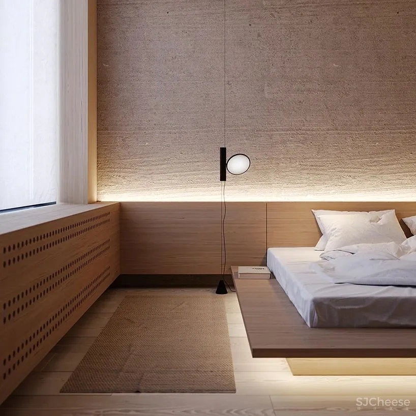 悬浮床 变身沙发,这个充满阳光的105㎡美宅和自然配一脸