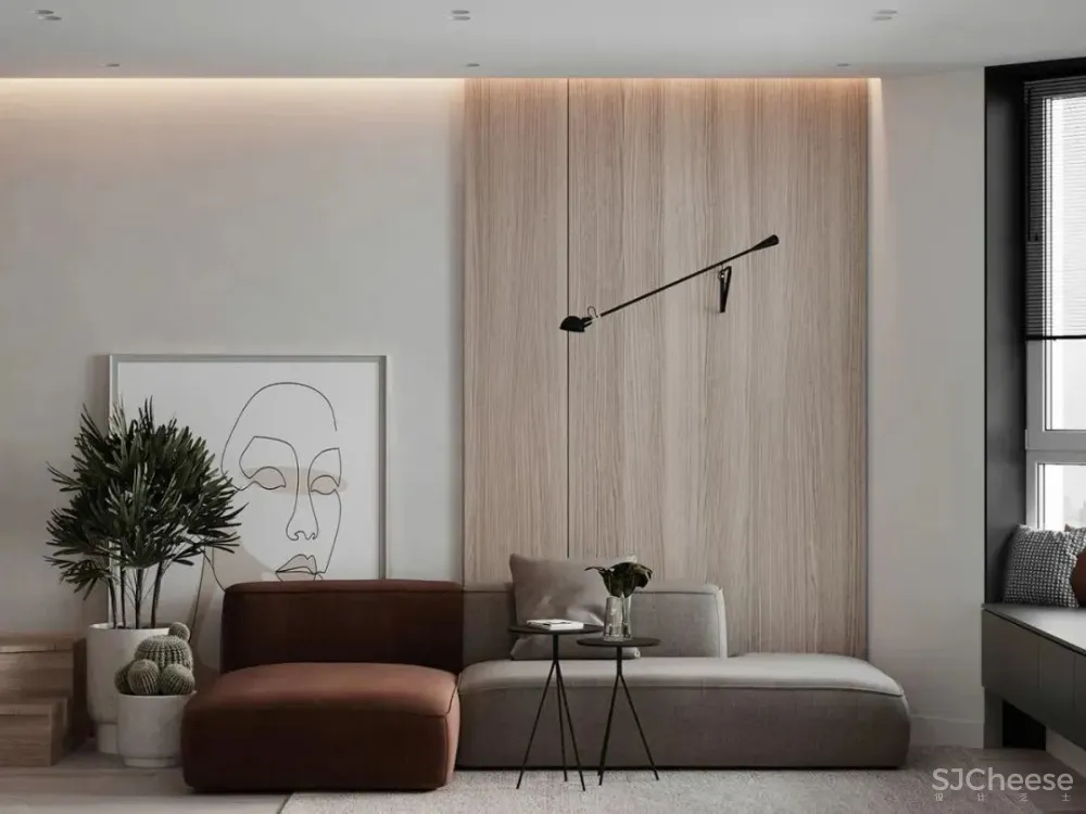 75㎡公寓设计，小空间大视野！ Nastia Perchyk