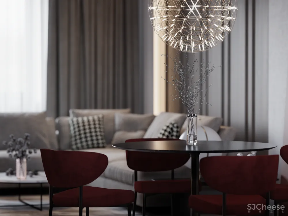 优雅与张力,赋予空间舒适的感受!