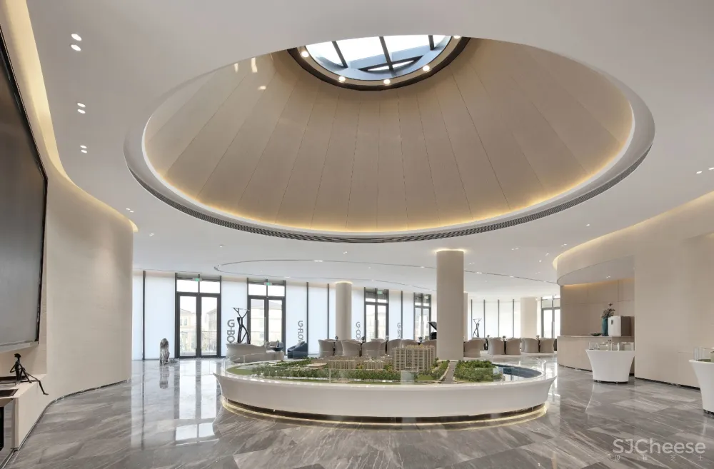 曲线中的温婉|绿地.张家港海源名邸售楼处——南京我们室内设计