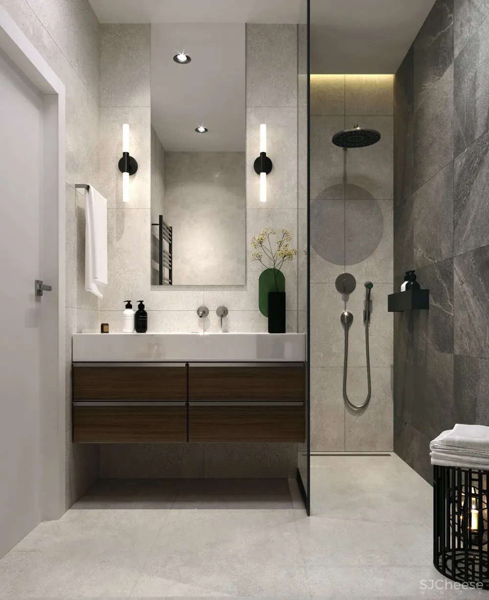 90㎡二居室,四口之家的紫色空间,漂亮!