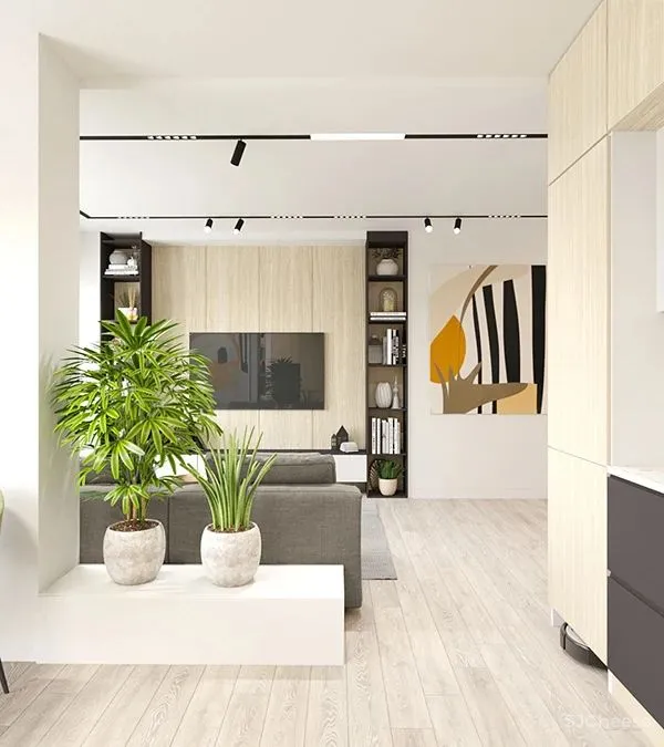 88㎡暖色空间,自然轻快!