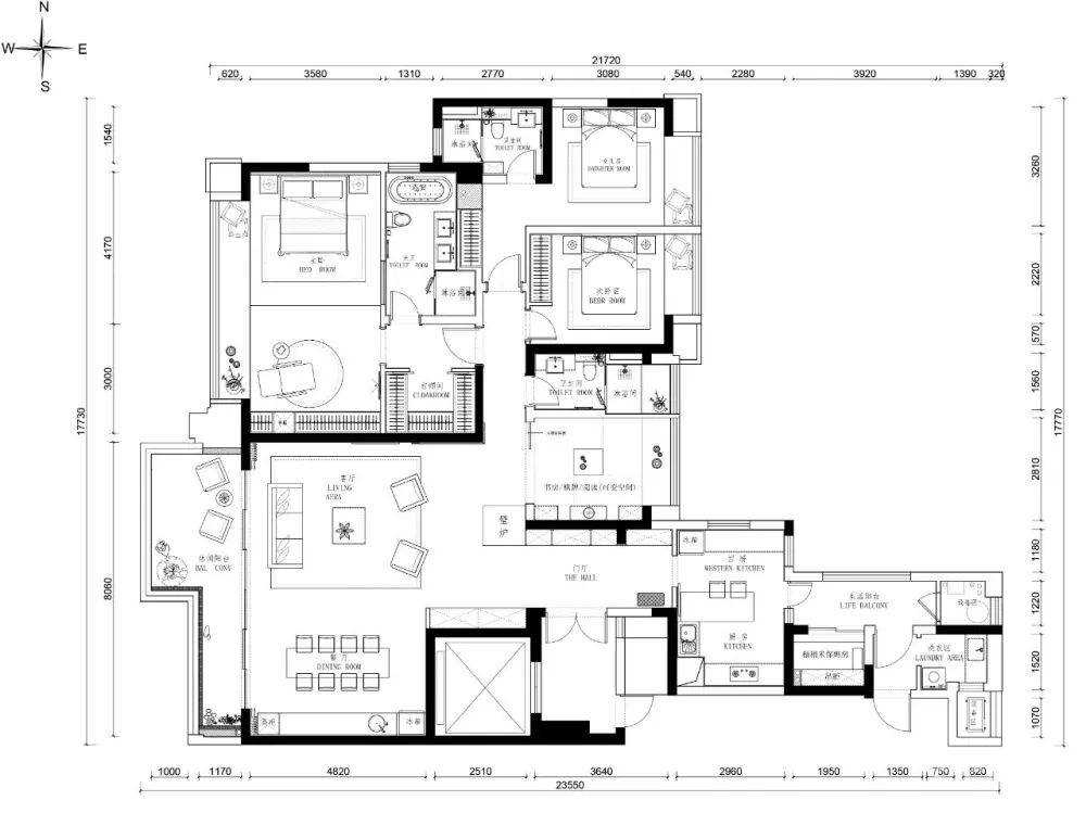 成都246㎡现代简约大平层,于都市中心,品生活本味!