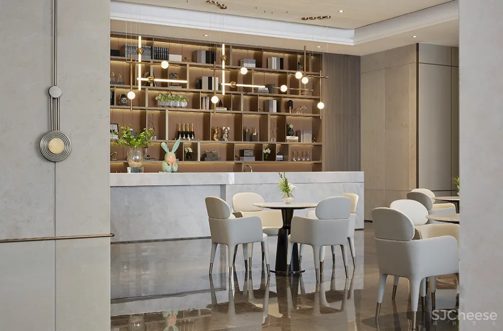 460㎡简雅售楼处,超凡脱俗的高级感 潘天寿-馥高