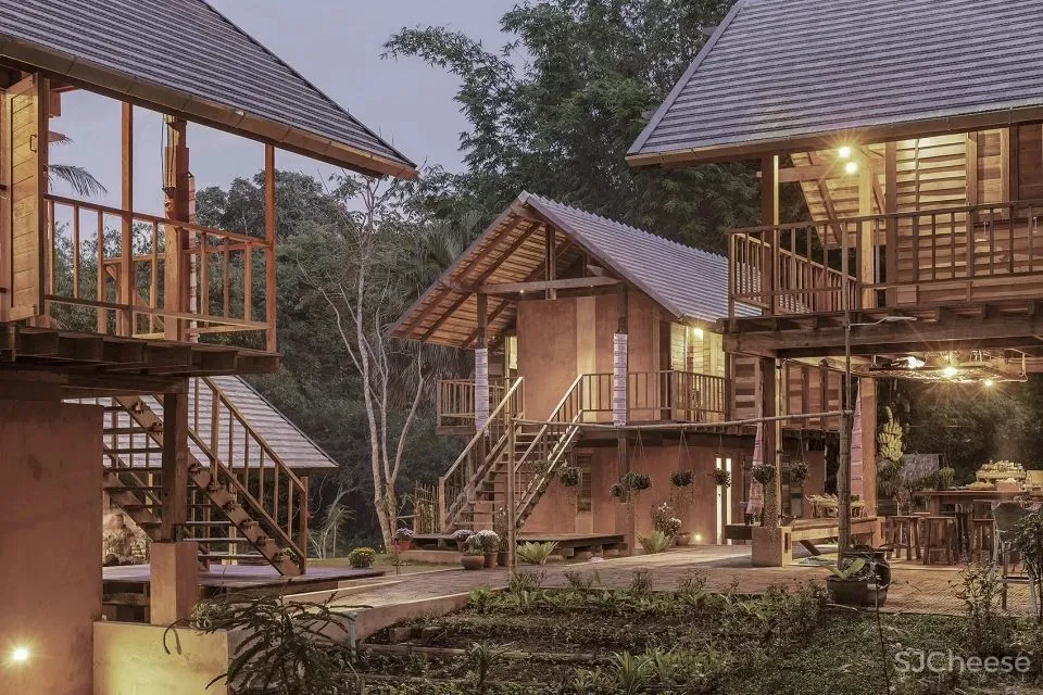 稻田里的生态民宿|用传统工艺,打造最美的农场民宿