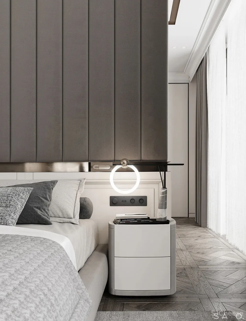 轻奢 高级灰，257㎡轻奢大平层