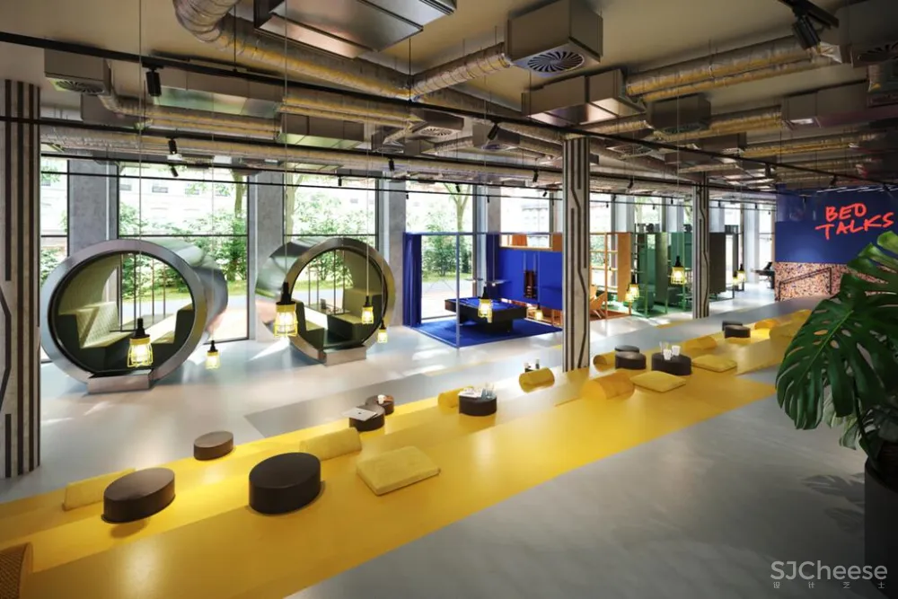 酒店还有共享办公,公区配置也「不讲武德」,网友:联合办公感觉要凉?