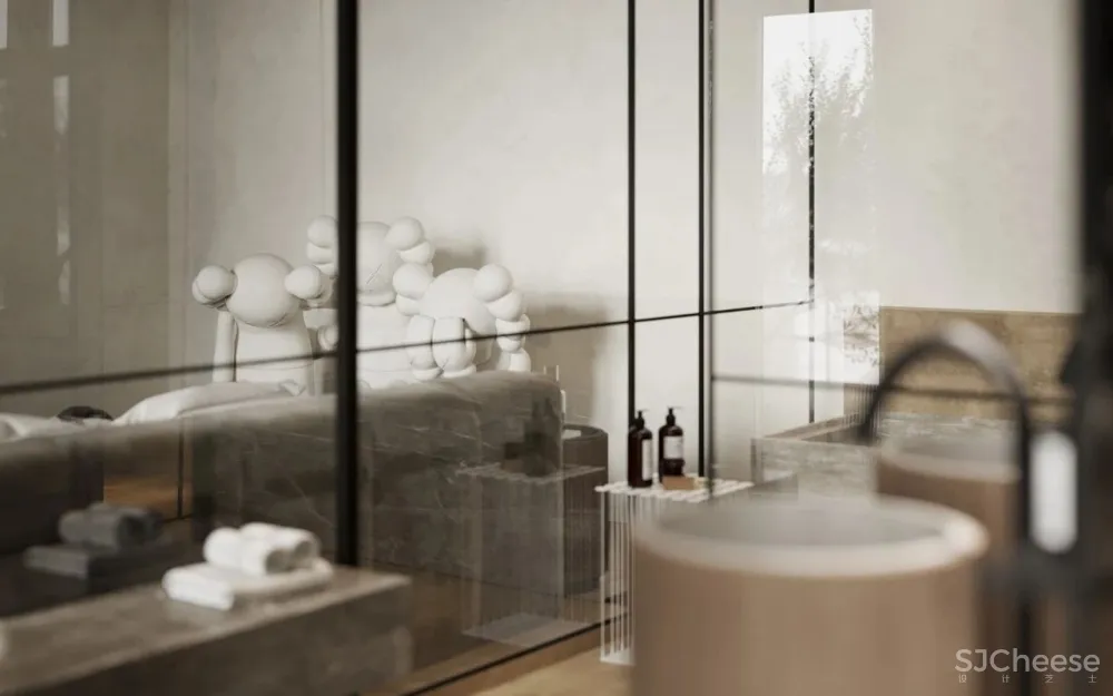 136㎡水泥灰 原木,独特舒适!