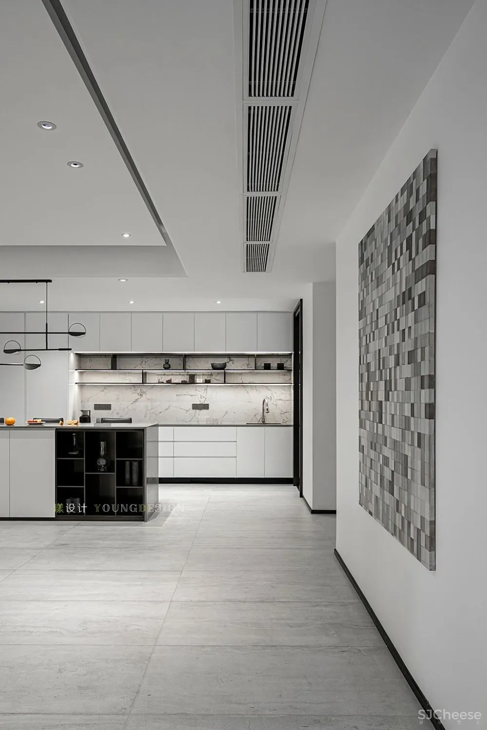 300㎡大平层极简风,你敢这样装修? 漾设计