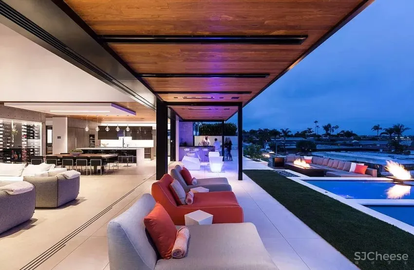 精品大气格调宅!加州现代异材质泳池别墅