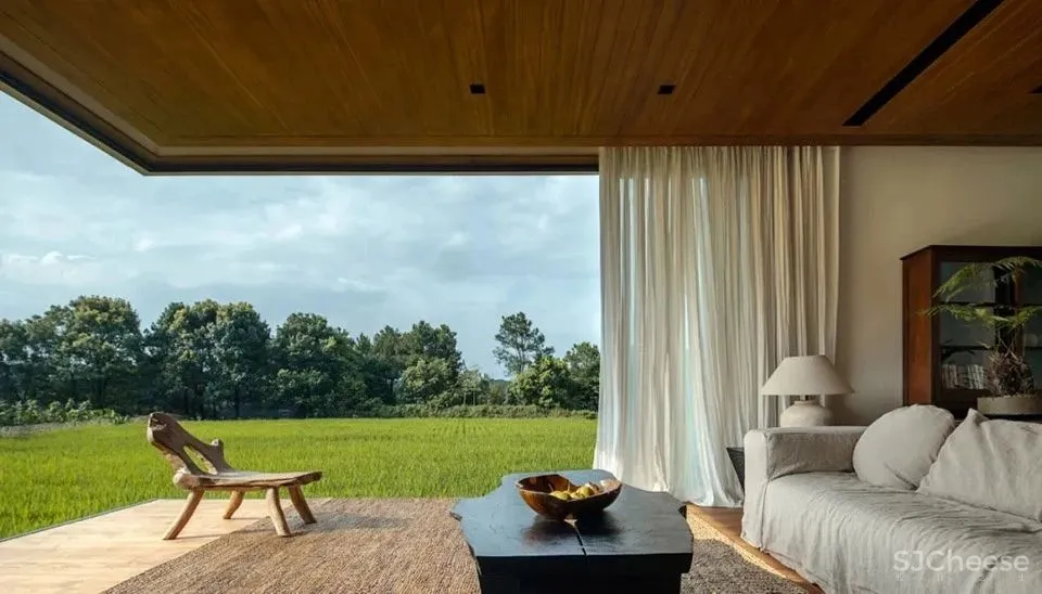 稻田里的农舍 自带烟火温度的家