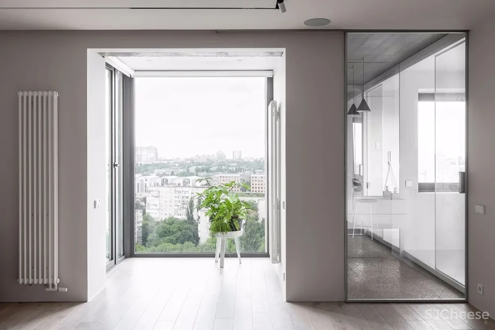 78㎡的单身简约公寓，竟只用2扇门搞定空间布局？