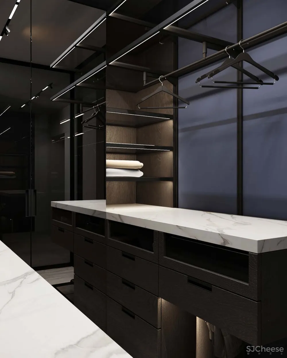 86㎡ 一室一厅，主卧空间这样布局宽敞又大气！