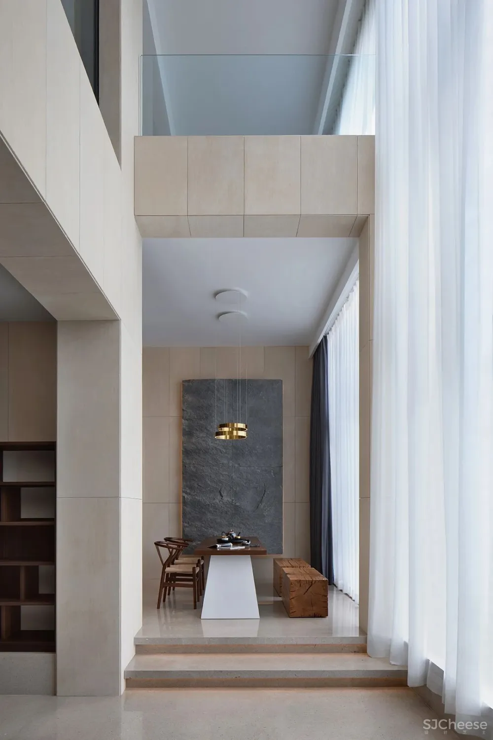 JANMEI 黄洁新 540㎡ 顶层复式,一家人将生活过成了极简诗意