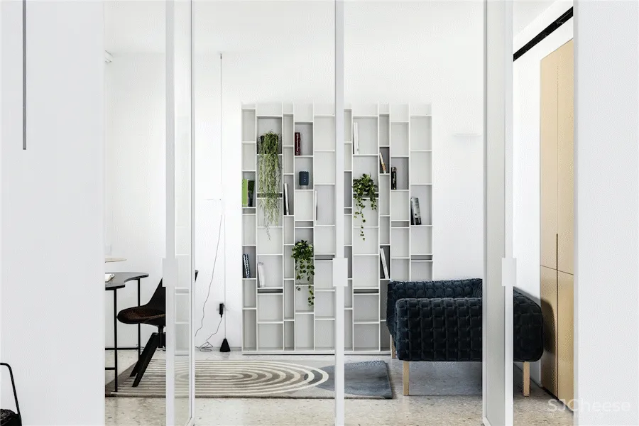 100㎡ 两房两卫，隔墙全拆客厅大2倍！