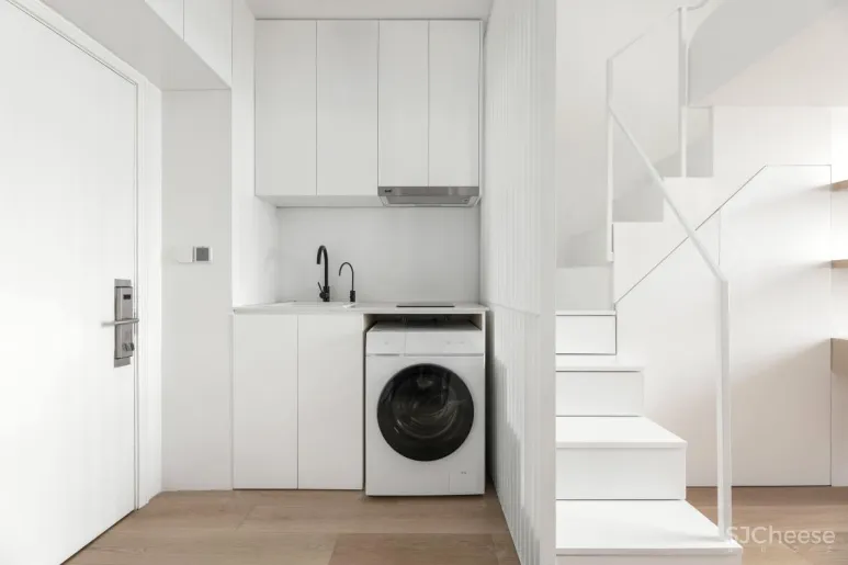 小而美的极简微型公寓，设计师的私享空间