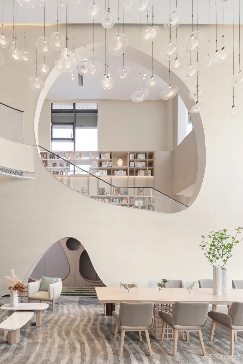 曲线中的温婉|绿地.张家港海源名邸售楼处——南京我们室内设计