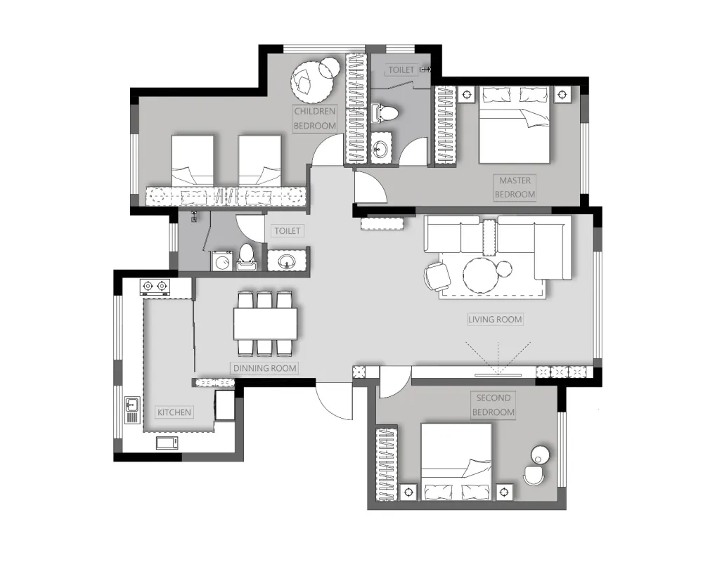 |谦禾空间设计|圣日尔曼大道34号
