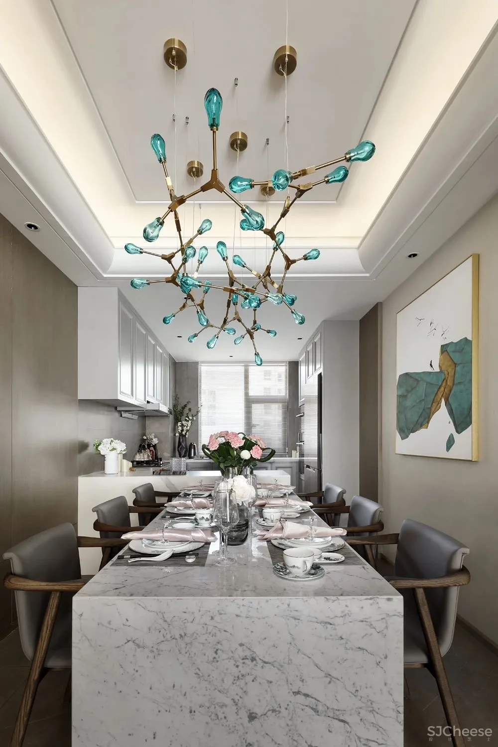 180m²写意新中式，方寸之间皆是儒雅与时尚！