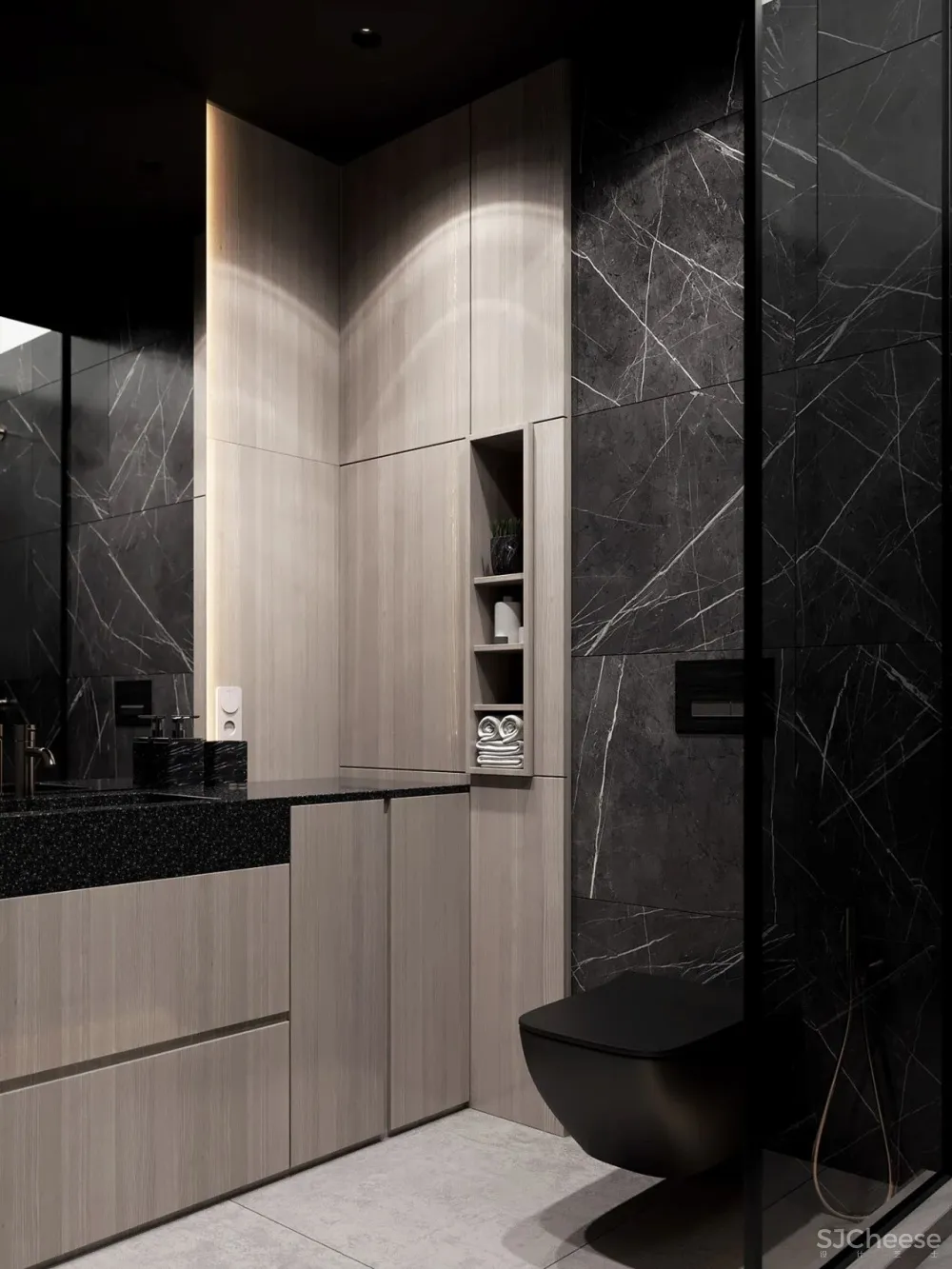 105㎡深色极简,美出新高度!