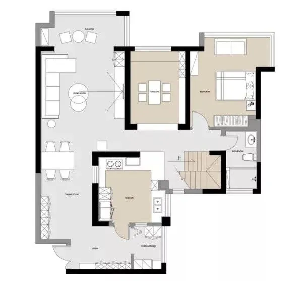 140㎡复式宅,禅意茶室 “五星级”大套房,回家就像在度假!