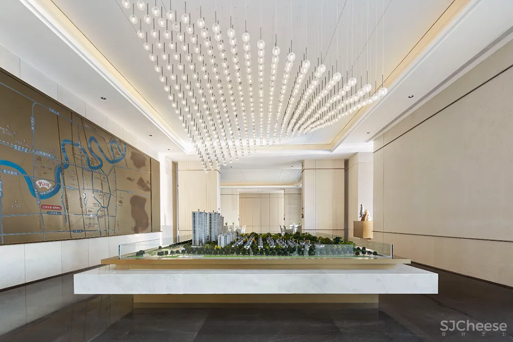 460㎡简雅售楼处,超凡脱俗的高级感!